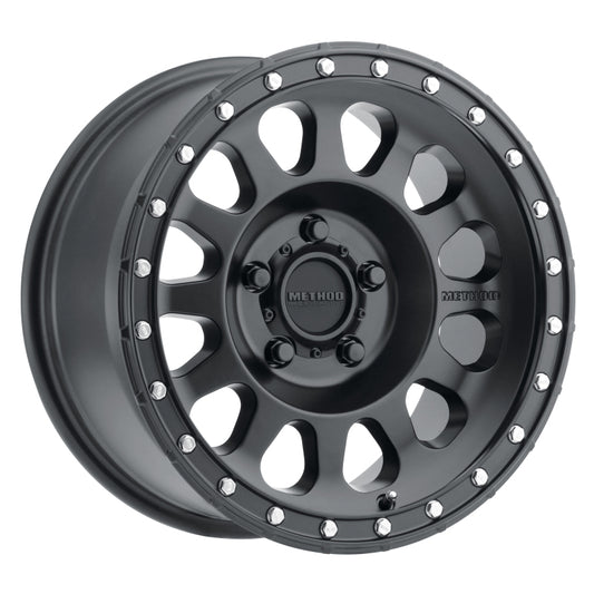 Method MR315 17x8.5 Inch Black Aluminum Wheel with 5x5 Bolt Pattern and 71.5mm Hub Bore
