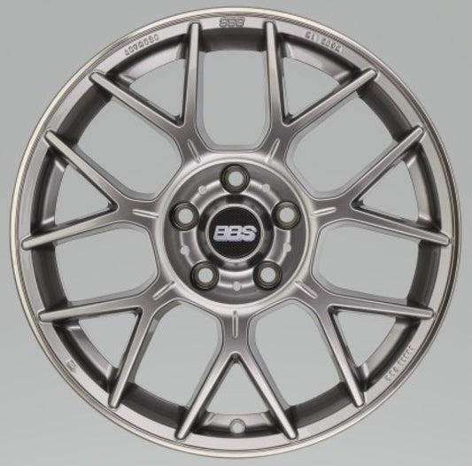 BBS XR 18x8 5x100 ET45 Silver Wheel with Gloss Platinum Finish - Part Number XR0108PG