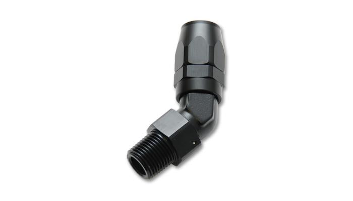 Vibrant -12AN Male NPT 45-Degree Hose End Fitting (Part Number 26409)