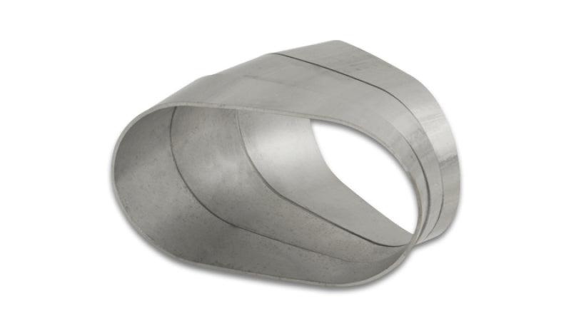 Vibrant 3.5 Inch Stainless Steel Oval Pie Cut for Custom Exhaust Bends - 45 Degree Elbow