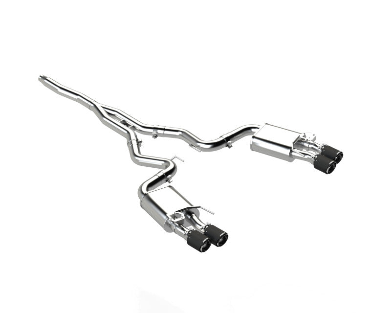 MBRP Armor Pro Series 3-inch Cat-Back Exhaust System for Ford Mustang 2019-2023 with Quad Carbon Fiber Tips