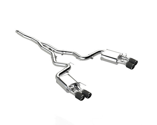 MBRP Armor Pro Series 3-inch Cat-Back Exhaust System for Ford Mustang 2019-2023 with Quad Carbon Fiber Tips