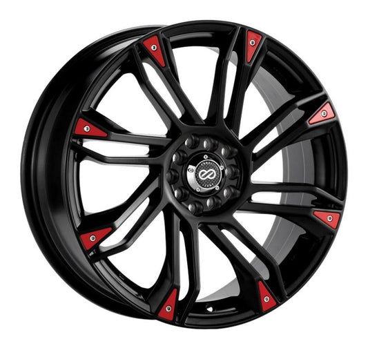 Enkei GW8 17x7 Matte Black Wheel with Dual Bolt Pattern 4x100/114.3 and 42mm Offset