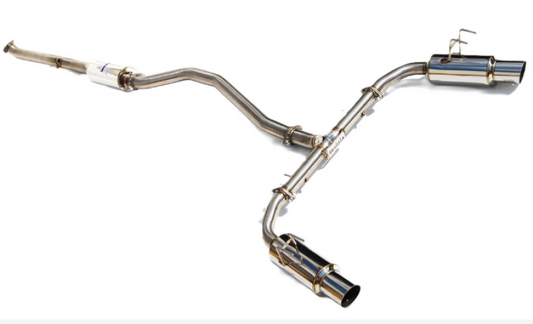 Invidia 2022+ Honda Civic Si (1.5T) 70mm N1 Cat Back Exhaust with Stainless Steel Tips
