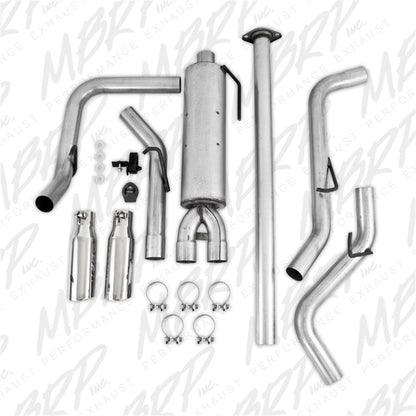 MBRP Armor Lite Series S5328AL Dual Split Side Cat Back Exhaust System for Toyota Tacoma 2005-2009