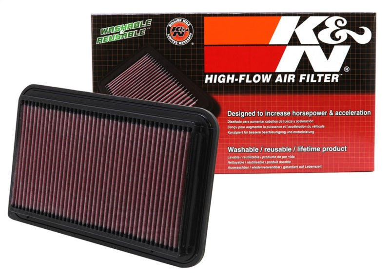 K&N Engineering High-Flow Drop-In Air Filter Part 33-2260 for Toyota Camry, Lexus RX330/350, and Sienna