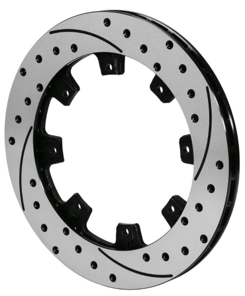 Wilwood 160-7104-BK Drilled Performance Brake Rotor for Light and Heavy Braking