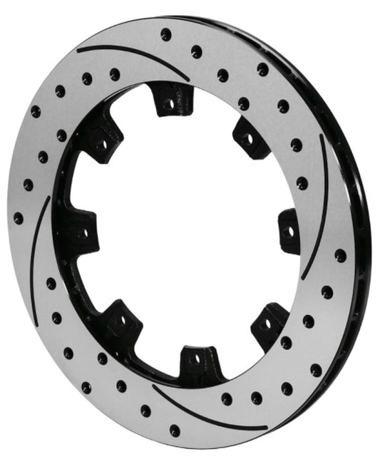 Wilwood 160-7104-BK Drilled Performance Brake Rotor for Light and Heavy Braking