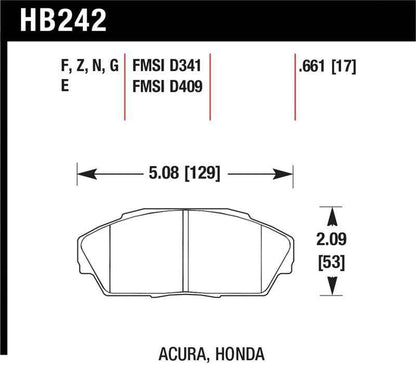 Hawk HP+ Street Brake Pads