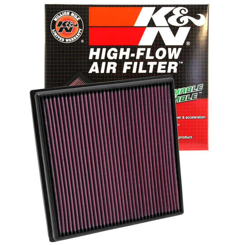 K&N 33-2966 High-Flow Replacement Air Filter for Chevrolet Cruze, Opel Astra J, Vauxhall Astra MK6