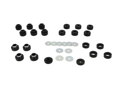 Whiteline W93541 Body Mount Bushing Set for 1987-1995 Jeep Wrangler