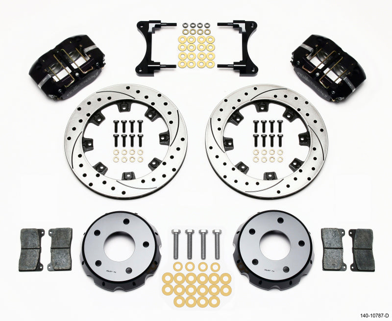 Wilwood Dynapro Radial Front Drag Kit 11.75-inch Vented Drilled for 1993-2002 Chevrolet Camaro and Firebird