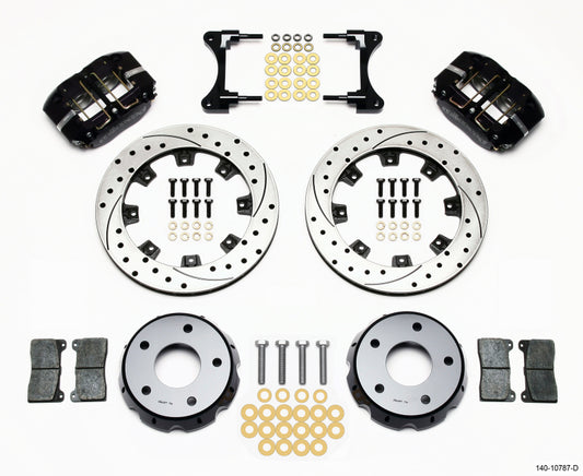 Wilwood Dynapro Radial Front Drag Kit 11.75-inch Vented Drilled for 1993-2002 Chevrolet Camaro and Firebird
