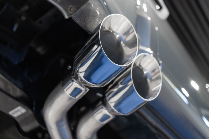 MBRP S5219BLK Armor BLK Series Dual Pre-Axle Cat Back Exhaust System for 2021-2022 Ford F-150, Black Coated, 3-inch Diameter