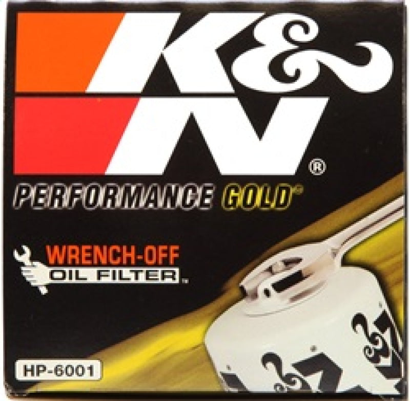 K&N HP-6001 Premium Oil Filter for Ford F-250 and F-350 Diesel Trucks