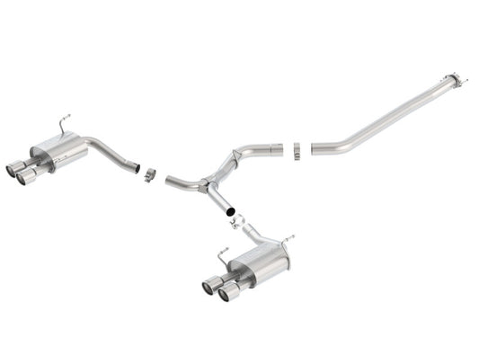 Borla ATAK Cat-Back Exhaust System for 2011-2014 Subaru Impreza WRX/STI Sedan 2.5L 4-Cylinder Turbo