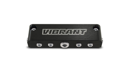 Vibrant Aluminum Vacuum Manifold with 6 Ports – Black Finish, Part #2691