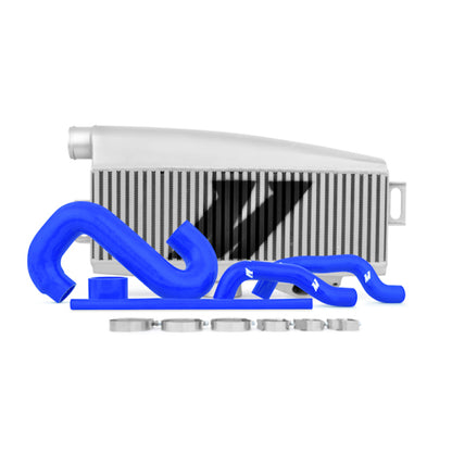 Mishimoto Subaru WRX/STI Top-Mount Intercooler Kit - Silver & Blue Hoses