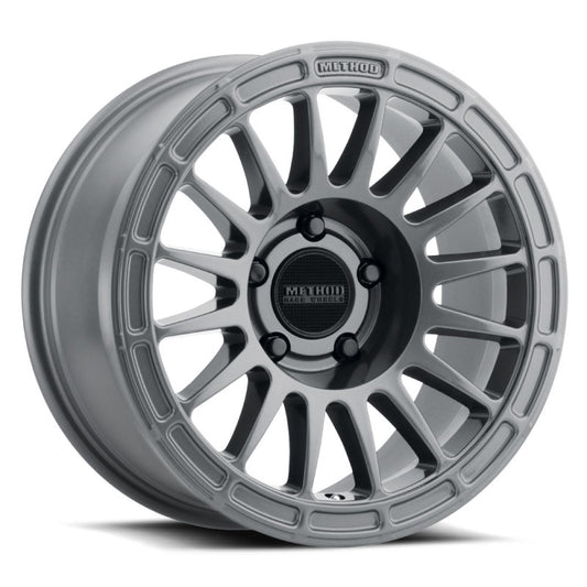 Method MR314 17x7.5 Inch Titanium Off-Road Wheel with 5x150 Bolt Pattern and +25mm Offset