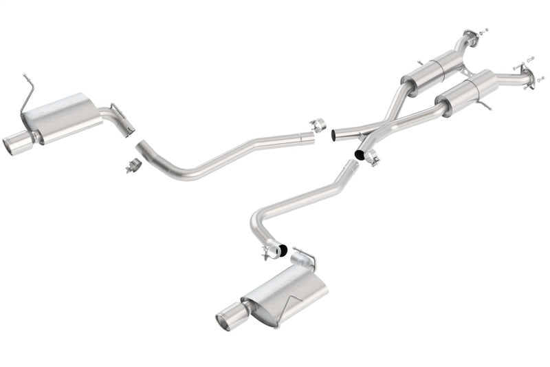 Borla 140406 Touring Cat-Back Exhaust System for 2011-2021 Jeep Grand Cherokee 5.7L V8 with Under Bumper Tip Exit