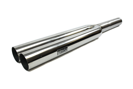 ISR Performance Universal 3-inch Dual Exhaust Tips with 40-inch Length - Part Number IS-DLTP3
