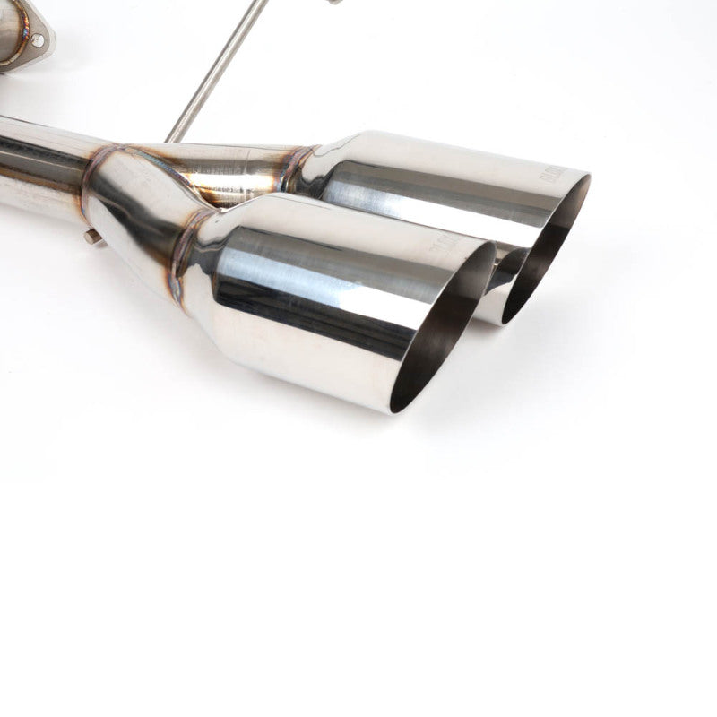 BLOX Racing 2022+ WRX Muffler Delete / Axle Back Single Wall 4-inch Polished Tips