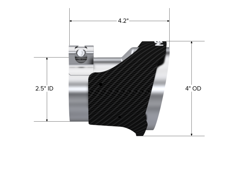 MBRP Carbon Fiber Exhaust Tip Bezel Kit for Kia Stinger 2018-2020 – Quad Design, No-Weld Installation