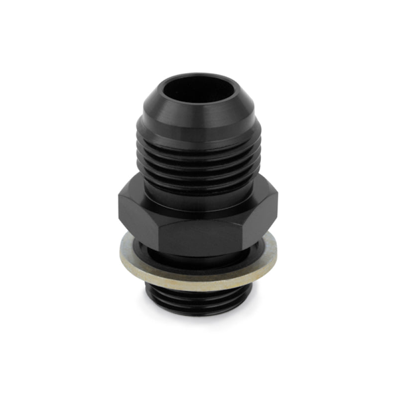 Mishimoto M20 x -10AN Black Anodized Sandwich Plate Fitting - Aluminum Automotive Part