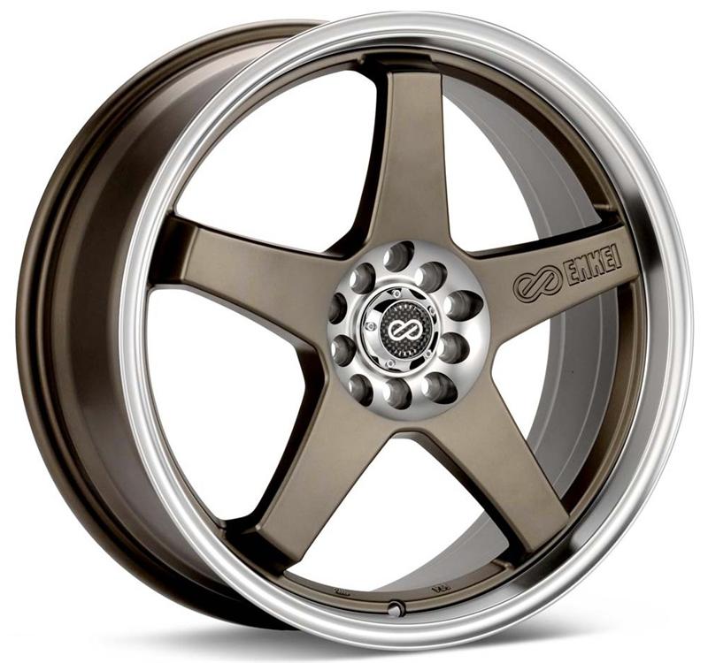 Enkei EV5 17x7 Alloy Wheel with Dual Bolt Pattern in Matte Bronze Finish (Part Number 446-770-0138ZP)