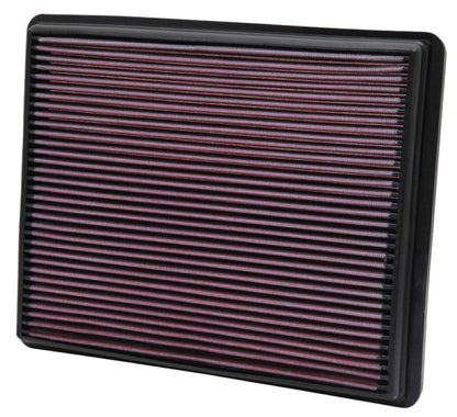 K&N Engineering 33-2129 High-Flow Reusable Drop-In Air Filter for Chevrolet Avalanche, Suburban, Cadillac, Jeep, and GMC Pickup