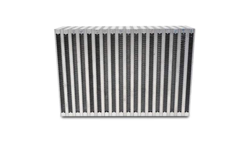 Vibrant Vertical Flow Intercooler Core 18 in. W x 12 in. H x 6 in. Thick – Bar and Plate Construction for High-Performance Applications