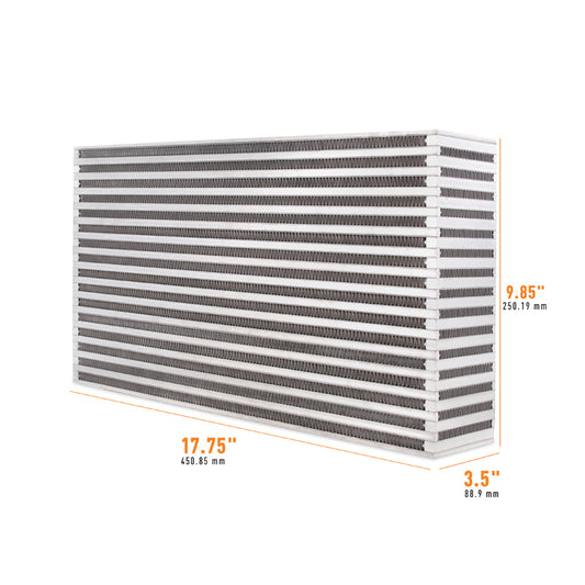 Mishimoto Universal Air-to-Air Intercooler Core - 17.75in x 9.85in x 3.5in for High-Performance Applications