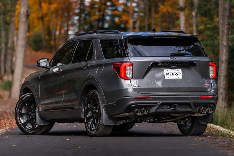 MBRP Armor Pro Series Dual Rear Axle Back Exhaust System for Ford Explorer and Lincoln Aviator - T304 Stainless Steel with Quad Carbon Fiber Tips