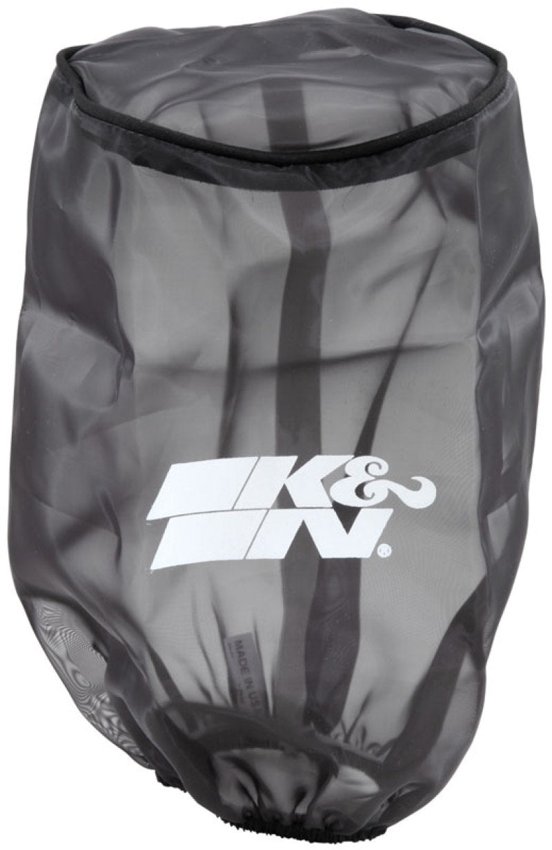 K&N Engineering RE-0810PK Universal Round Tapered Filter Wrap – Black, 6-inch Base, 4.625-inch Top, 9-inch Height