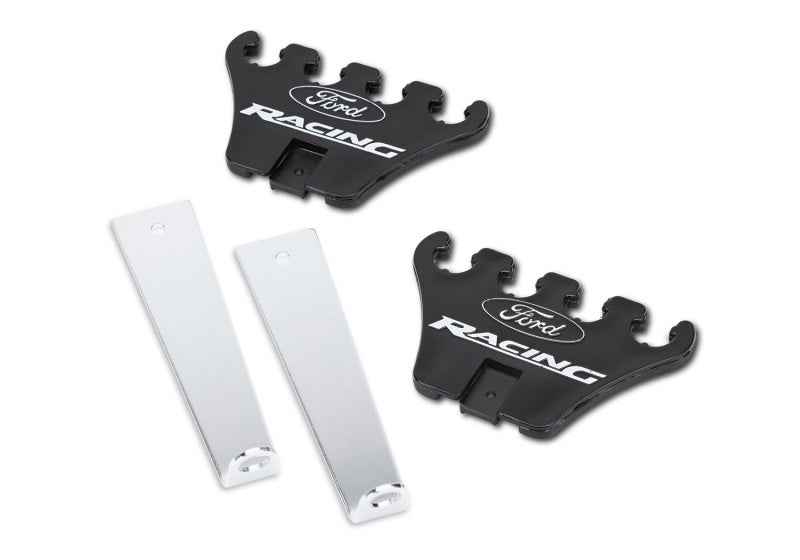 Ford Racing Logo Wire Loom Chrome Base/Black