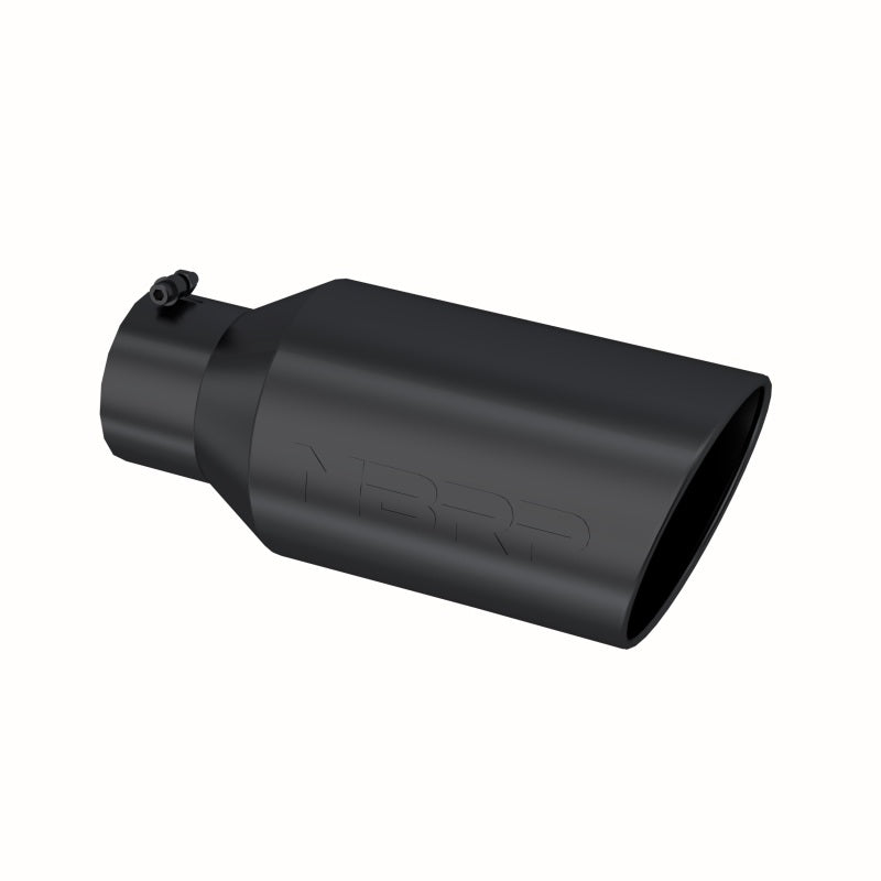 MBRP Universal Black Coated Exhaust Tip - 8-inch Outer Diameter, 5-inch Inlet, 18-inch Length