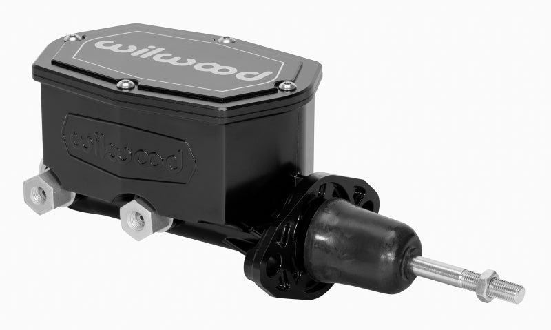Wilwood Compact Tandem Master Cylinder 15/16 inch Bore with Pushrod - Black (Part #260-14958-BK)