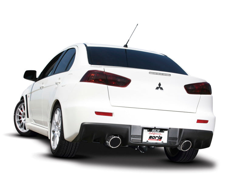 Borla S-Type Cat-Back Exhaust System for 2008-2015 Mitsubishi Lancer Evolution X (EVO X) 2.0L Turbo
