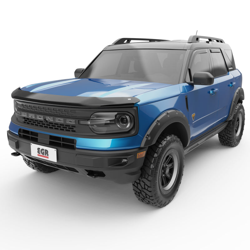EGR 573561 In-Channel Window Visors for Ford Bronco Sport (2021-2023) — Smoked Dark Smoke Finish
