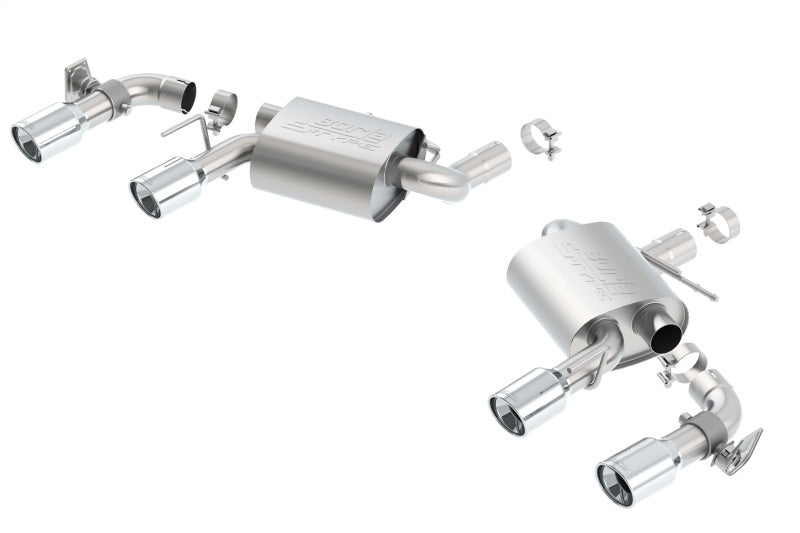 Borla S-Type Axle-Back Exhaust System for 2016-2024 Chevrolet Camaro SS & LT1 with Dual NPP Valves