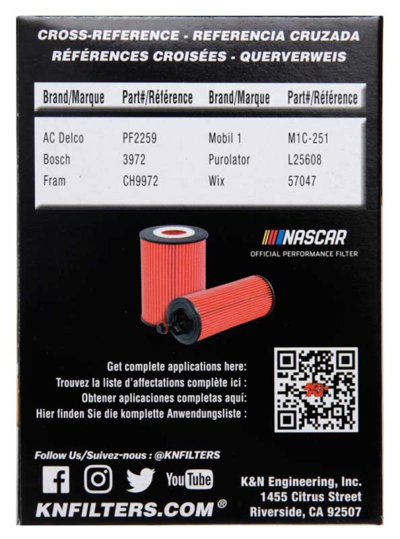 K&N Engineering HP-7020 Cartridge Oil Filter for Lexus, Toyota, and Scion Vehicles