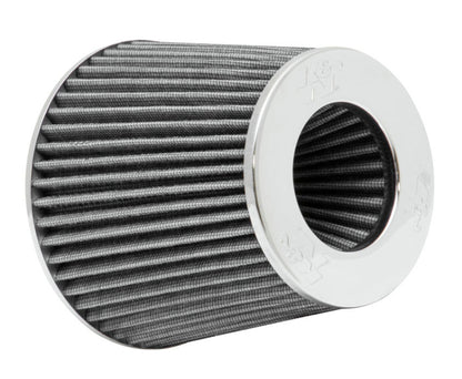 K&N Engineering Universal Chrome Round Tapered Air Filter Part RG-1001WT – 4-Inch Flange ID, 5.5-Inch Height