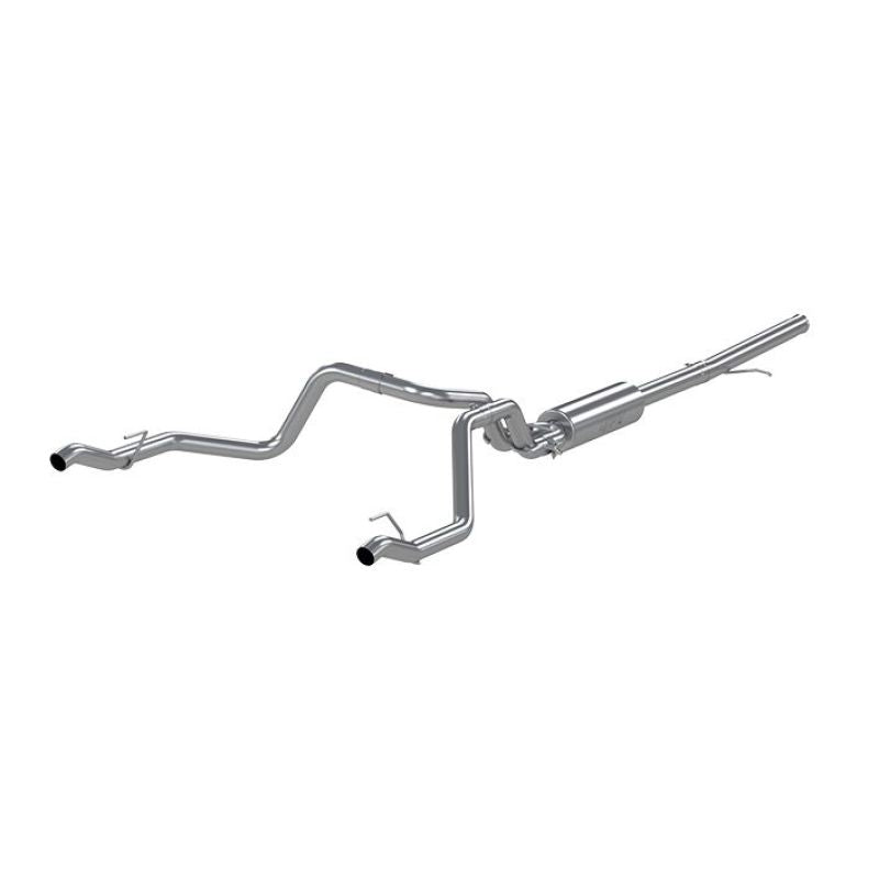 MBRP Armor Lite Series 2019 Chevrolet Silverado 1500 2.5-inch Dual Rear Exit Cat Back Exhaust System (Part #S5085AL)