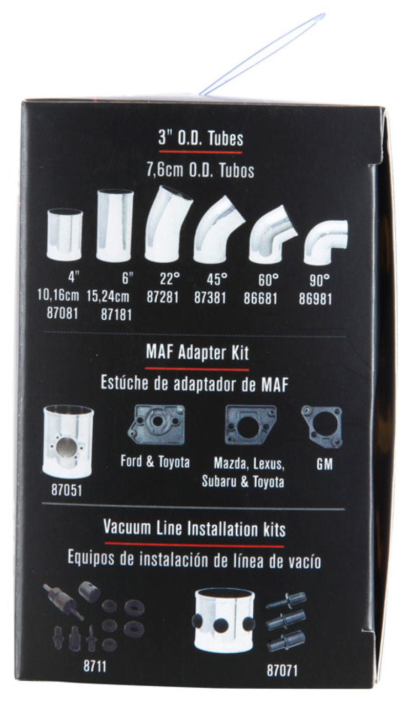 Spectre Universal Pre-Filter Wrap 6 in. x 6.125 in. - Black | Part Number 8131DK
