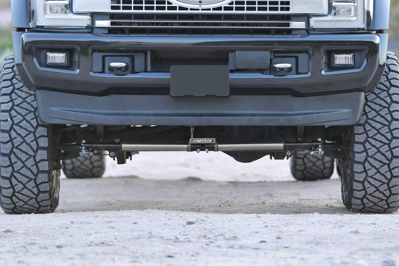 Fabtech 19-20 Ford F450/F550 4WD Dual Steering Stabilizer System with 2.25-inch Shocks