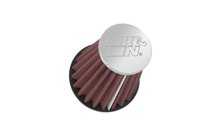 K&N Engineering RC-1250 Universal Chrome Air Filter – 2.25 Inch Flange, 3.5 Inch Base, 2 Inch Top, 4 Inch Height