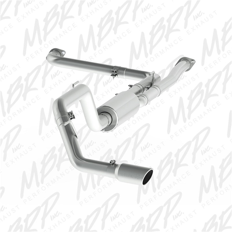 MBRP Armor Lite Series Cat Back Exhaust System for Nissan Titan XD 2016-2017 – 3 Inch Diameter with Dual Front Pipe and 4 Inch Tip