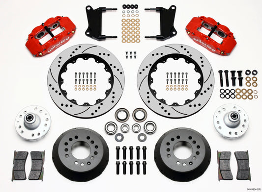 Wilwood Narrow Superlite 6R Front Hub Kit with 13-14 Inch Rotors for 1964-1974 American Muscle Cars