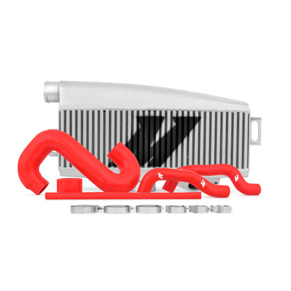 Mishimoto Subaru WRX/STI Top-Mount Intercooler Kit - Silver & Red Hoses