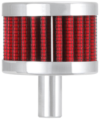 K&N Engineering 62-1015 Chrome Top and Steel Base Crankcase Vent Filter for Classic and Racing Engines